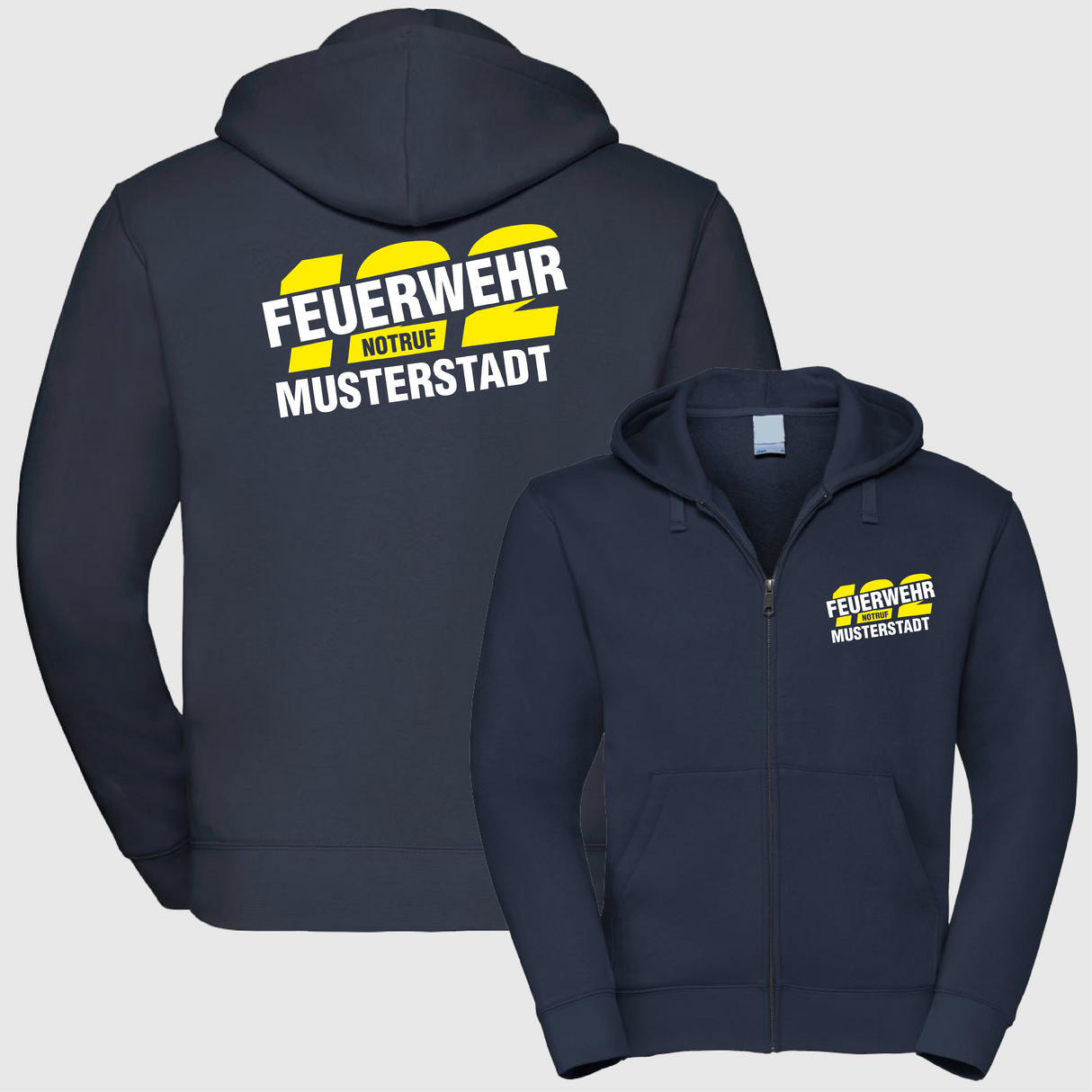 Freizeit Kapuzen Zip Weste - FA02