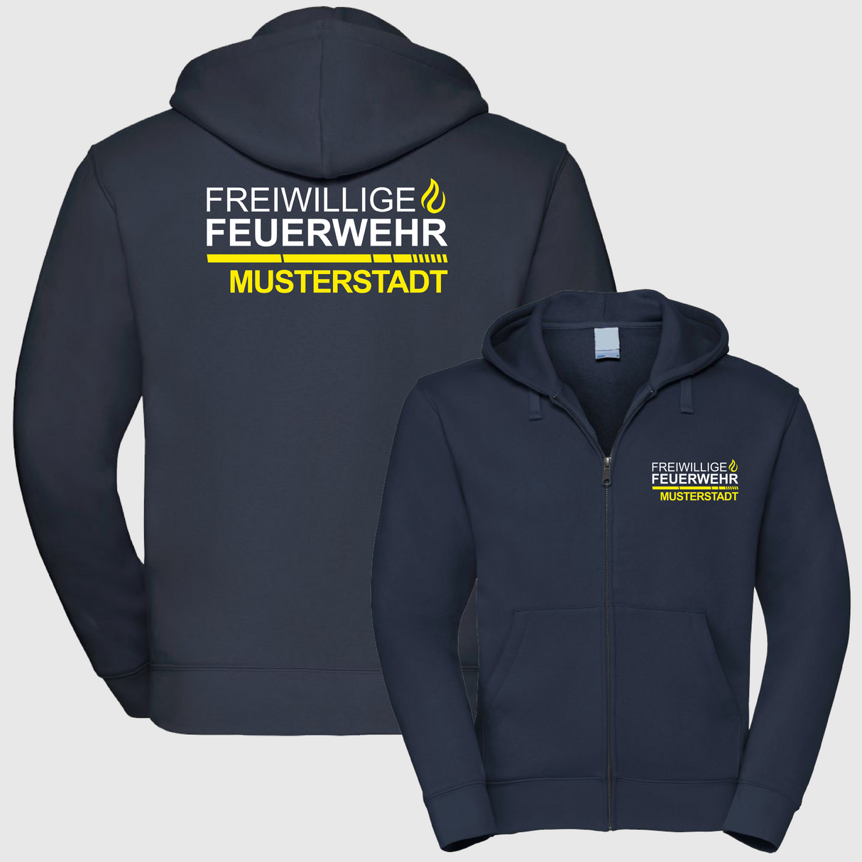 Freizeit Kapuzen Zip Weste - FA07