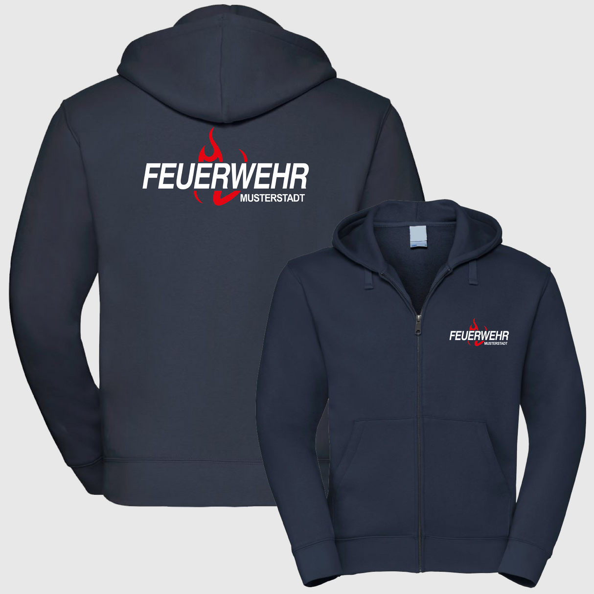 Freizeit Kapuzen Zip Weste - FA08
