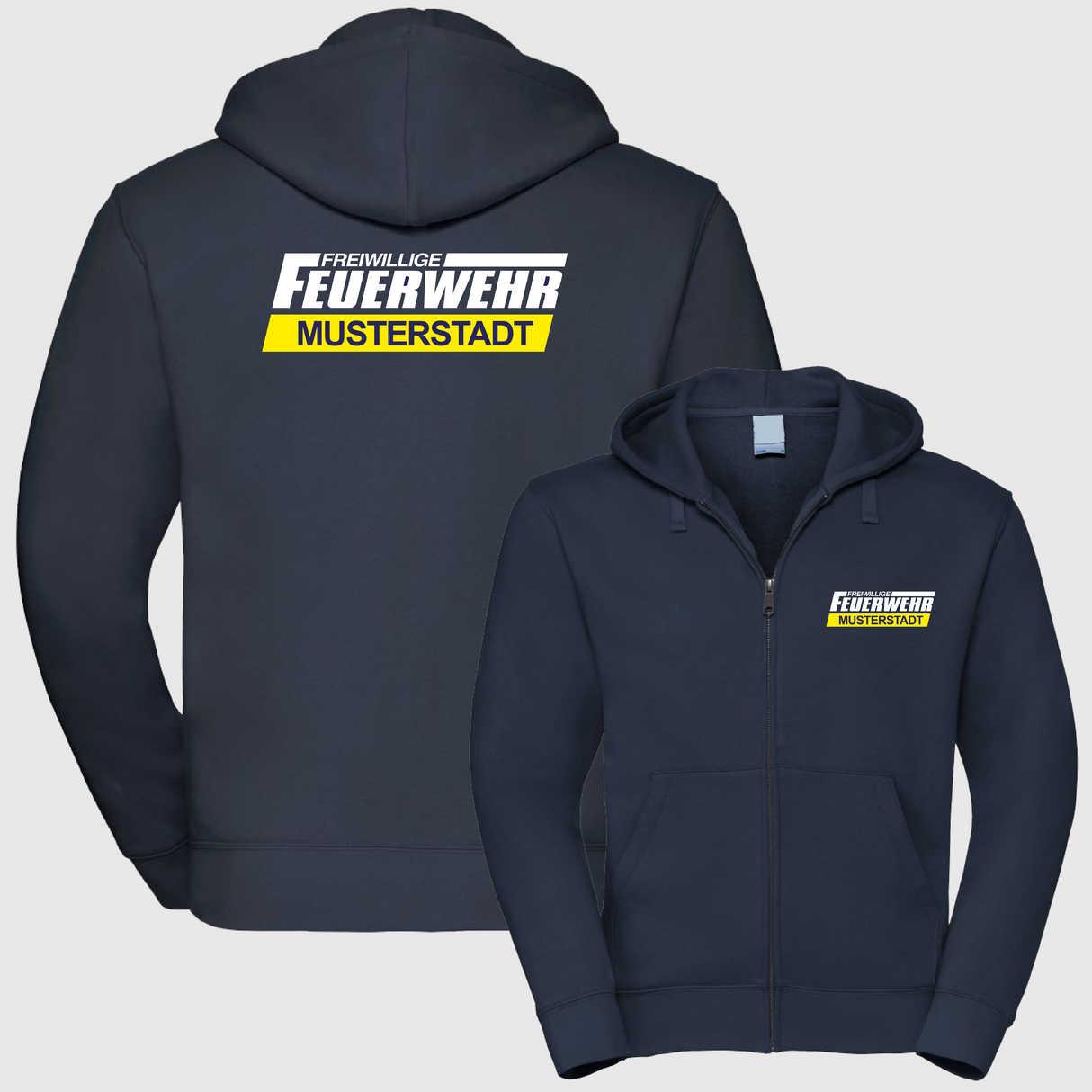 Freizeit Kapuzen Zip Weste - FA10
