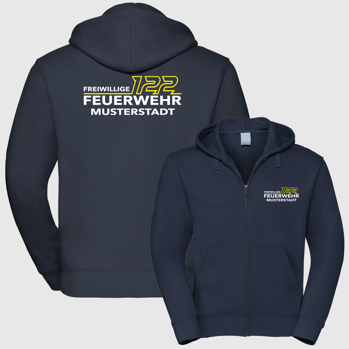 Freizeit Kapuzen Zip Weste - FA11