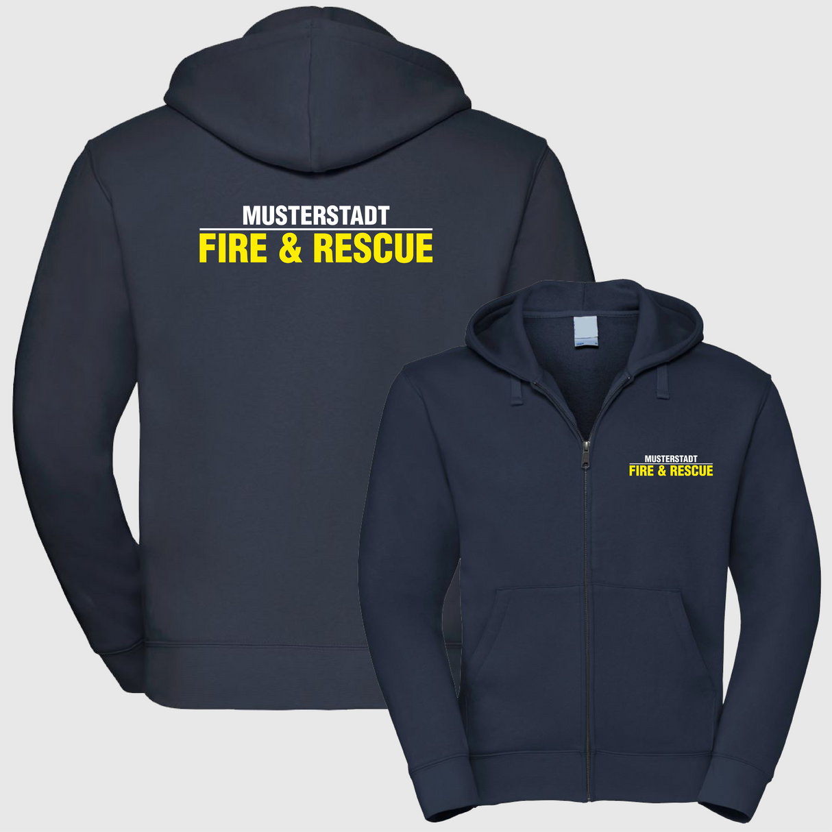 Freizeit Kapuzen Zip Weste - FA17
