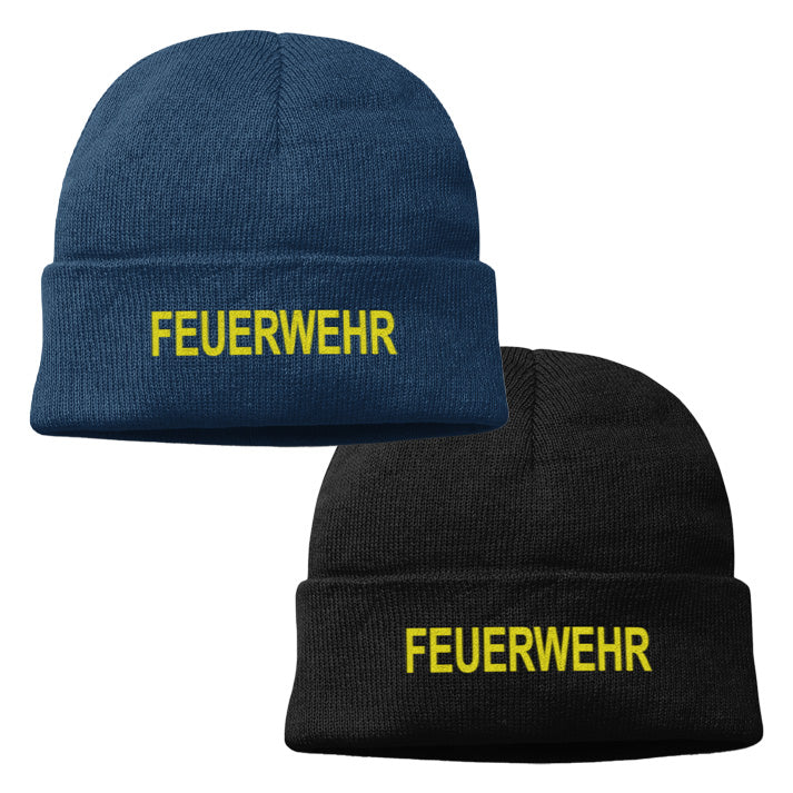 Haube Feuerwehr gestickt 1