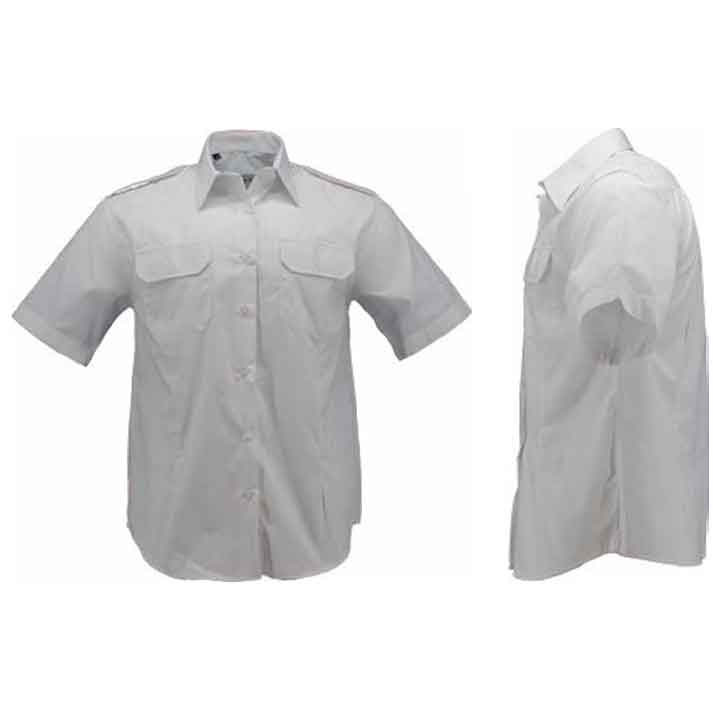 Herren kurzarm Hemd - weiß