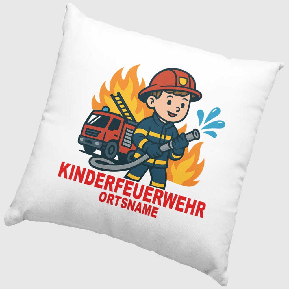 Kissen Kinderfeuerwehr personalisierbar
