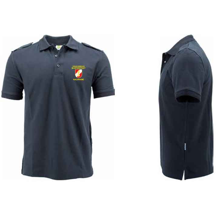 Herren Dienstpolo kurzarm NÖ mit Stickveredelung
