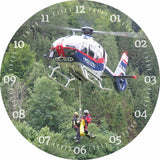 Glasuhr FEUERWEHR 30cm