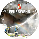 Glasuhr FEUERWEHR 30cm