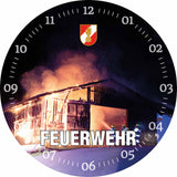 Glasuhr FEUERWEHR 30cm