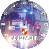 Glasuhr FEUERWEHR 30cm