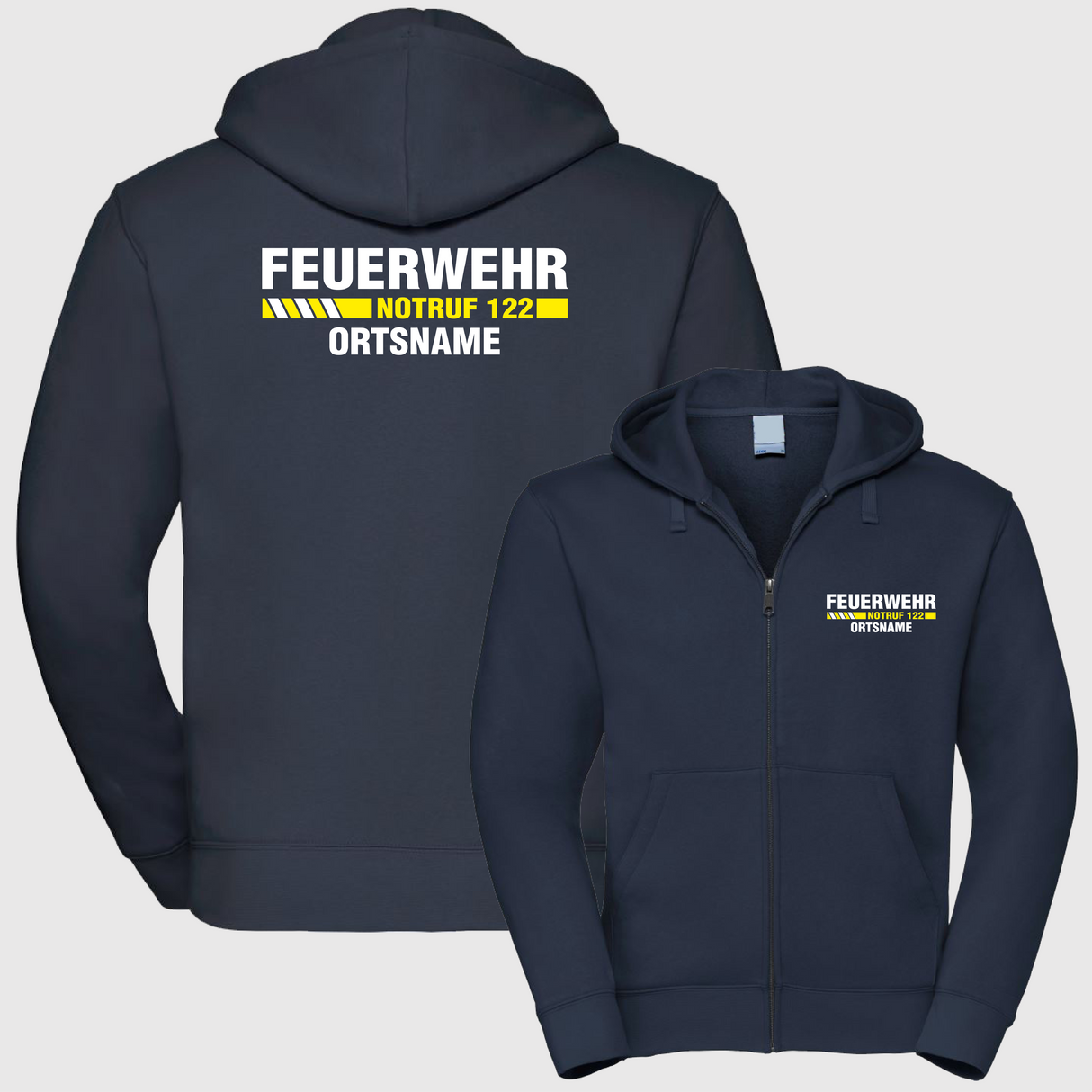 Freizeit Kapuzen Zip Weste - FA14