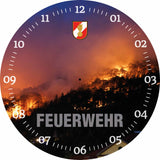 Glasuhr FEUERWEHR 30cm
