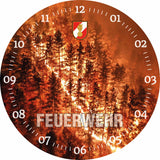 Glasuhr FEUERWEHR 30cm