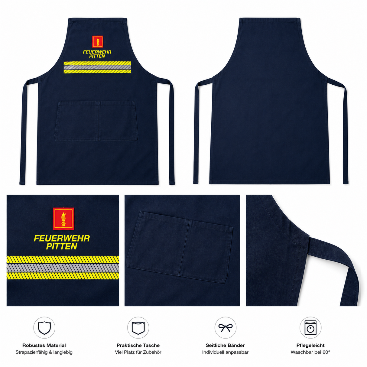 Kochschürze im Feuerwehrdesign