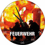 Glasuhr FEUERWEHR 30cm