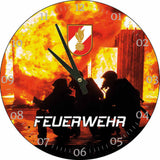 Glasuhr FEUERWEHR 30cm